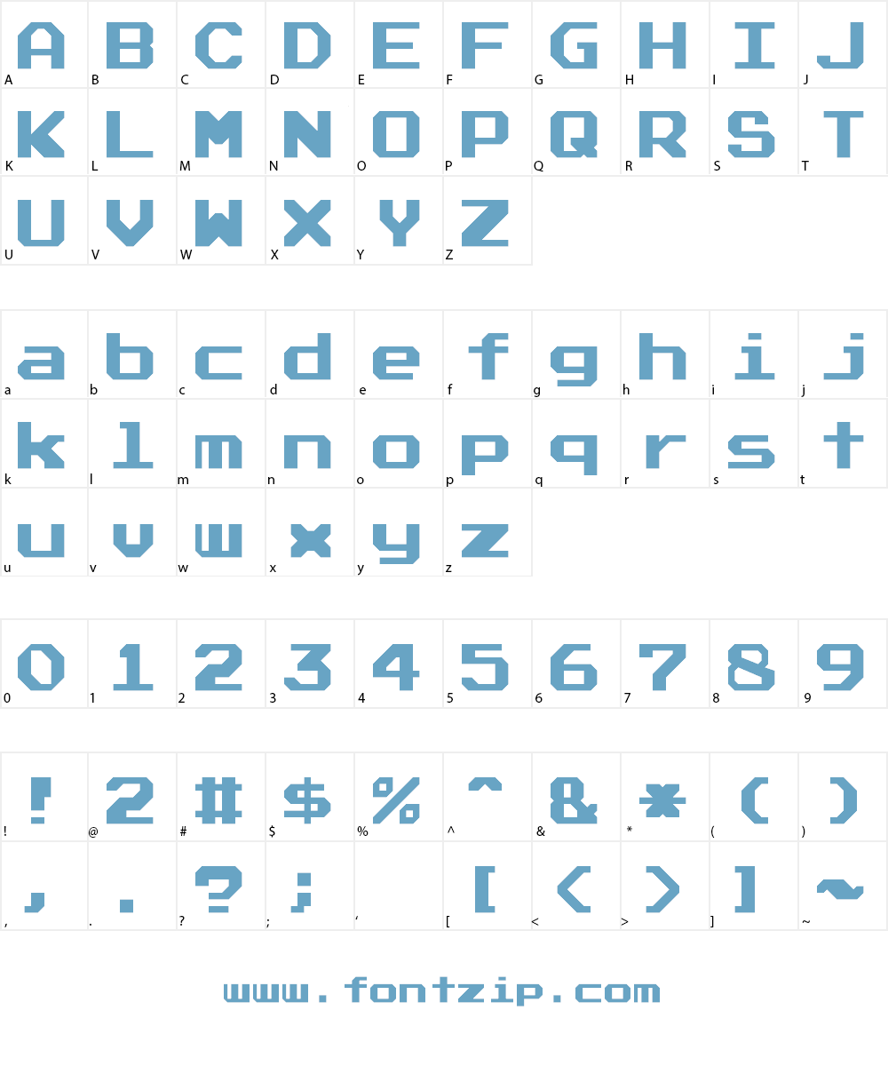 Atari Font Font Character